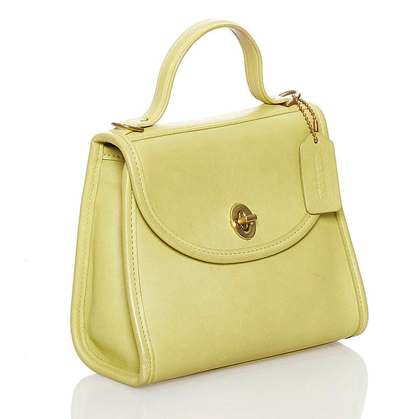 コーチ ハンドバッグ 9983 ライムグリーン レザー レディース COACH 【中古】