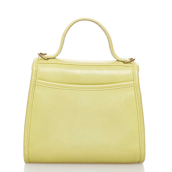 コーチ ハンドバッグ 9983 ライムグリーン レザー レディース COACH 【中古】