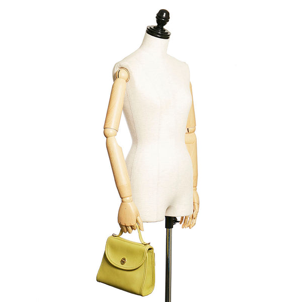 コーチ ハンドバッグ 9983 ライムグリーン レザー レディース COACH 【中古】