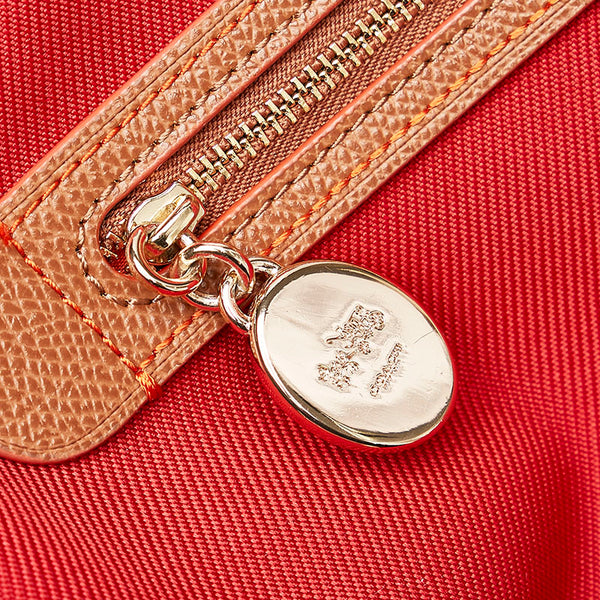 コーチ ソーヤー クロスボディ 斜め掛け ショルダーバッグ  レッド キャンバス レザー レディース COACH 【中古】