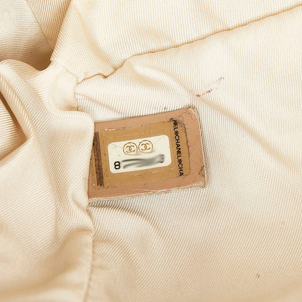 シャネル ニュートラベル トートバッグ ハンドバッグ ベージュ ナイロン レザー レディース CHANEL 【中古】