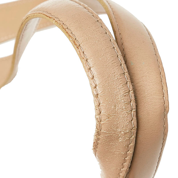 シャネル ニュートラベル トートバッグ ハンドバッグ ベージュ ナイロン レザー レディース CHANEL 【中古】