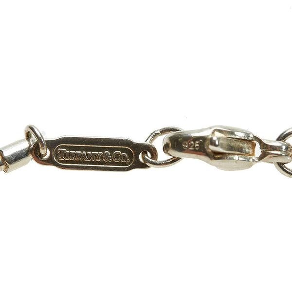 ティファニー SV925 シルバー オープンクロス スクエア オメガ チョーカー レディース TIFFANY&Co. 【中古】