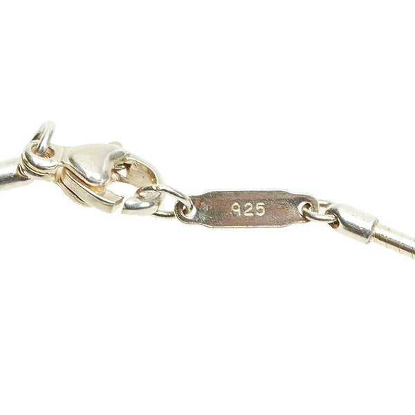 ティファニー SV925 シルバー オープンクロス スクエア オメガ チョーカー レディース TIFFANY&Co. 【中古】