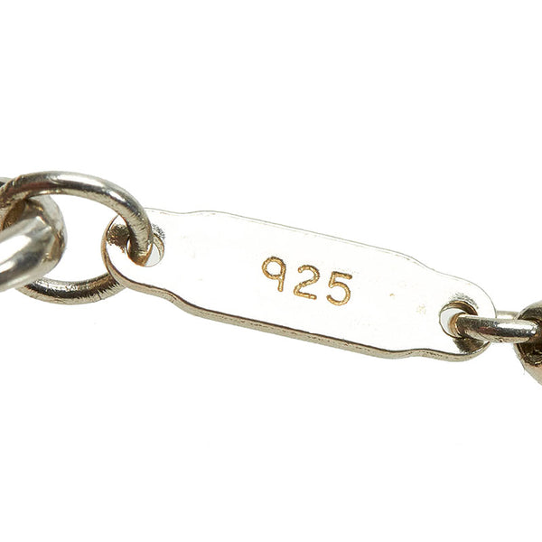 ティファニー SV925 シルバー オープンクロス スクエア オメガ チョーカー レディース TIFFANY&Co. 【中古】