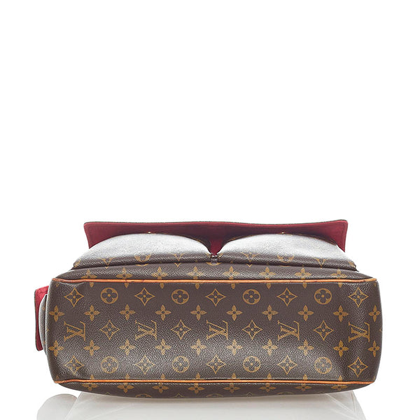 ルイ ヴィトン モノグラム ミュルティプリシテ ショルダーバッグ M51162  ブラウン PVC レザー レディース LOUIS VUITTON 【中古】