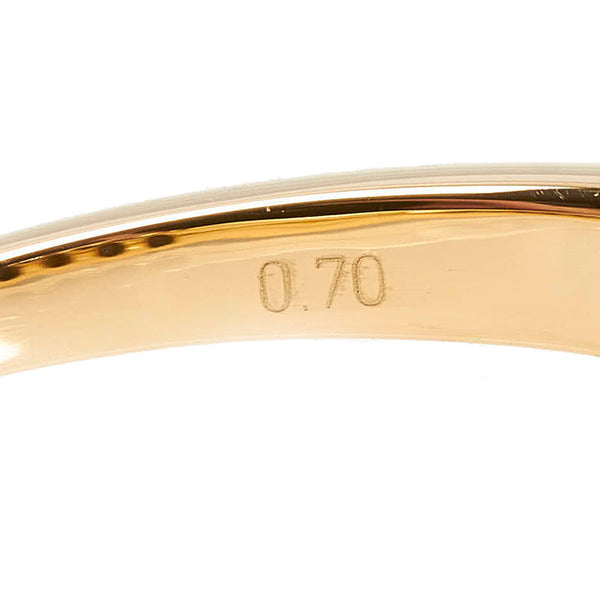 K18YG イエローゴールド ブラックオパール0.70ct リング 指輪 レディース 13号 【中古】
