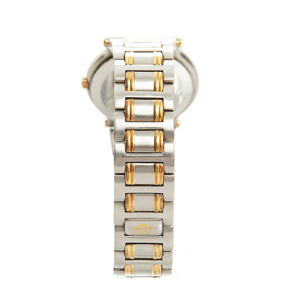 グッチ 11P 腕時計 9000M クオーツ ブラック文字盤 ステンレススチール レディース GUCCI 【中古】