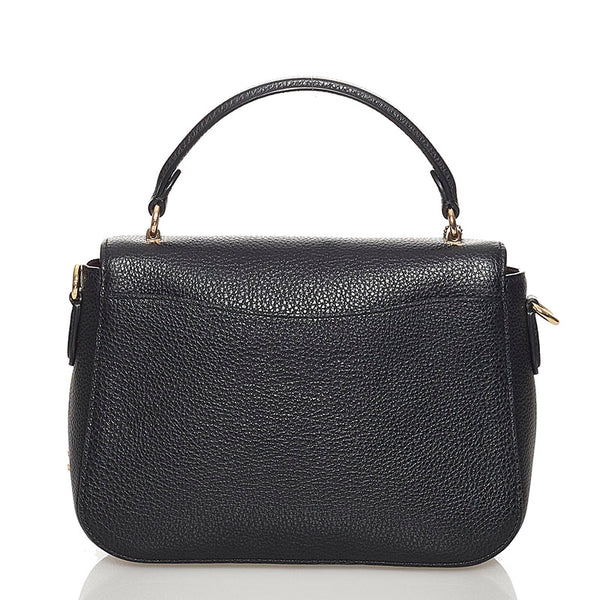 コーチ ハンドバッグ ショルダーバッグ 2WAY ブラック レザー レディース COACH 【中古】