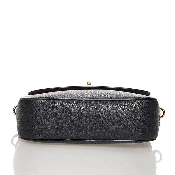 コーチ ハンドバッグ ショルダーバッグ 2WAY ブラック レザー レディース COACH 【中古】