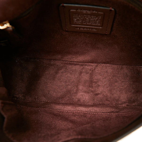 コーチ ハンドバッグ ショルダーバッグ 2WAY ブラック レザー レディース COACH 【中古】