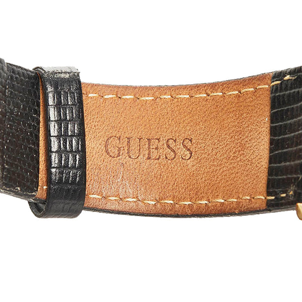 ゲス 腕時計 W1000G4 クオーツ ブラック文字盤 ステンレススチール メンズ Guess 【中古】