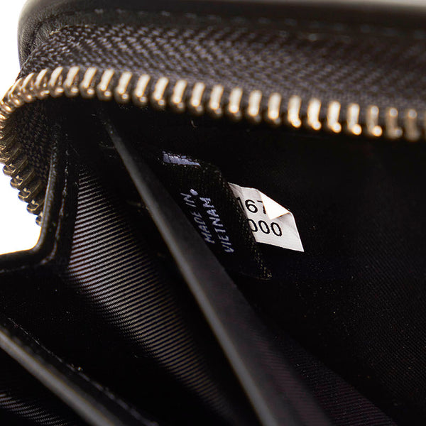 コーチ × ディズニー ミッキー コラボ ラウンドジップ ラウンドファスナー 長財布 ブラック ホワイト レザー レディース COACH 【中古】