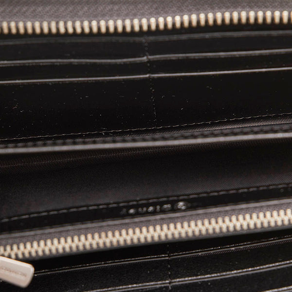 コーチ × ディズニー ミッキー コラボ ラウンドジップ ラウンドファスナー 長財布 ブラック ホワイト レザー レディース COACH 【中古】