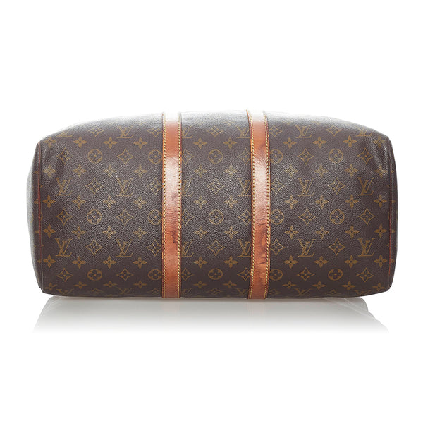 ルイ ヴィトン モノグラム キーポル45 ハンドバッグ ボストンバッグ M41428 ブラウン PVC レザー レディース LOUIS VUITTON 【中古】