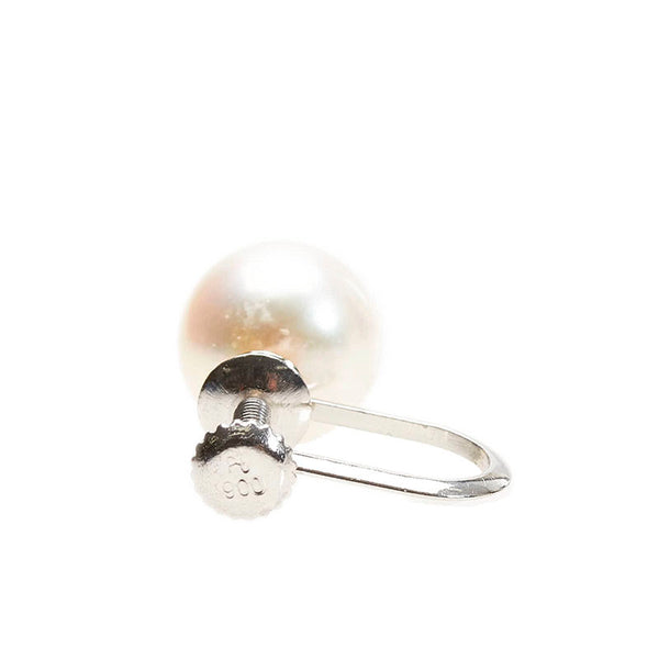 Pt900 プラチナ アコヤパール7.3～7.4mm イヤリング レディース 【中古】