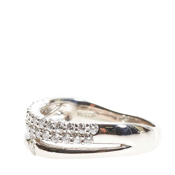 Pt900 プラチナ ダイヤ0.10ct ダイヤ0.57ct リング 指輪 レディース 20号 【中古】