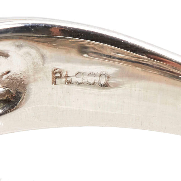 Pt900 プラチナ ダイヤ0.10ct ダイヤ0.57ct リング 指輪 レディース 20号 【中古】