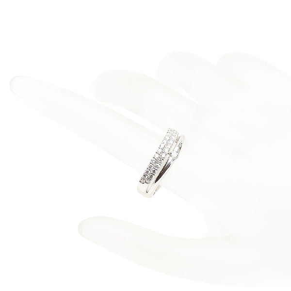 Pt900 プラチナ ダイヤ0.10ct ダイヤ0.57ct リング 指輪 レディース 20号 【中古】