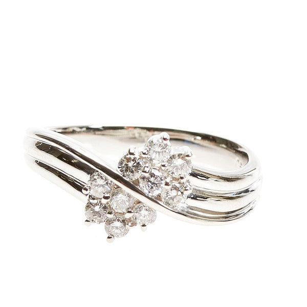 Pt900 プラチナ ダイヤ0.504ct リング 指輪 レディース 18号 【中古】