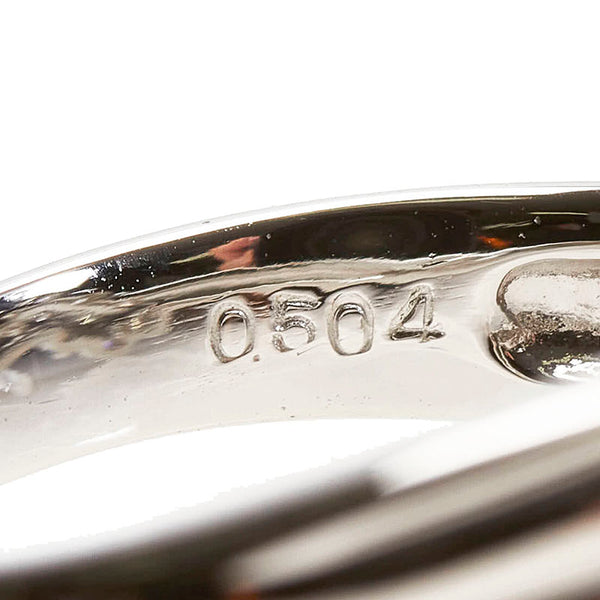 Pt900 プラチナ ダイヤ0.504ct リング 指輪 レディース 18号 【中古】