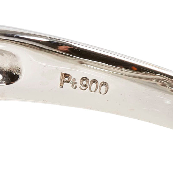 Pt900 プラチナ ダイヤ0.504ct リング 指輪 レディース 18号 【中古】