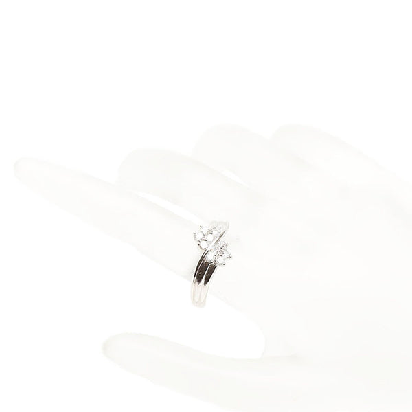 Pt900 プラチナ ダイヤ0.504ct リング 指輪 レディース 18号 【中古】