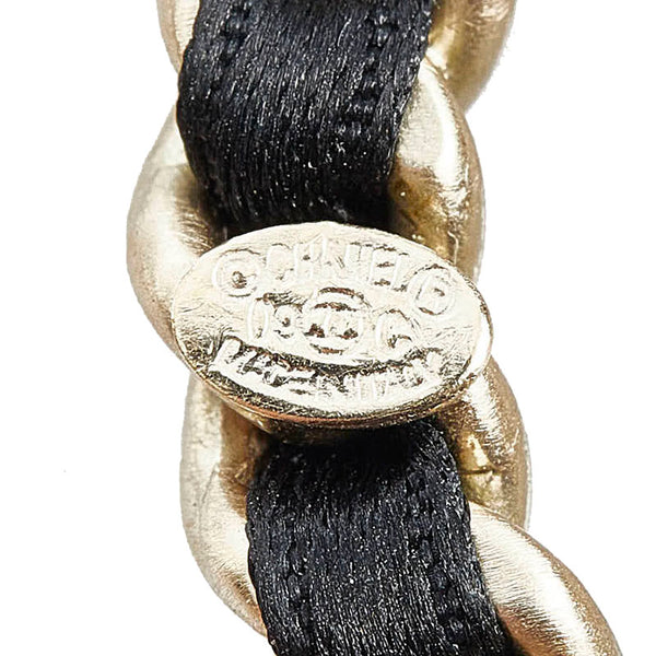 シャネル ココマーク ピアス ゴールド  ブラック メッキ レディース CHANEL 【中古】