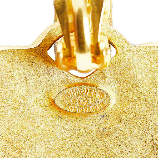 シャネル ココマーク ハート イヤリング ゴールド メッキ レディース CHANEL 【中古】