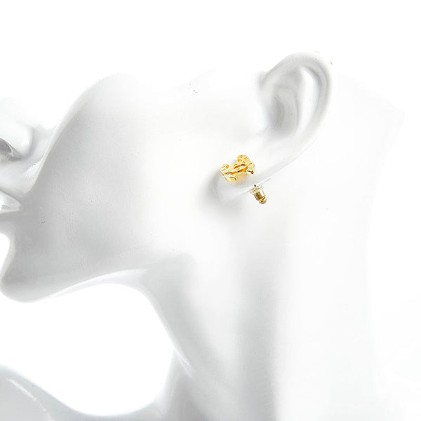 シャネル ココマーク ピアス ゴールド メッキ レディース CHANEL 【中古】