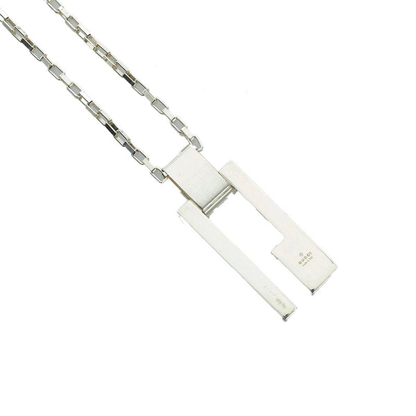 グッチ Gロゴ ネックレス SV925 シルバー メンズ GUCCI 【中古】