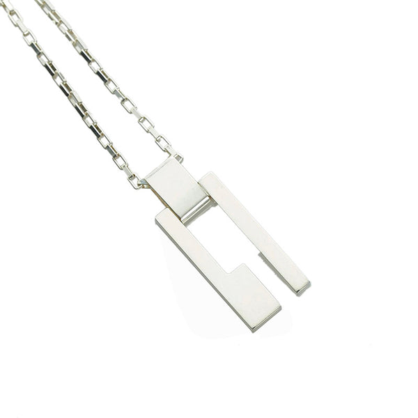 グッチ Gロゴ ネックレス SV925 シルバー メンズ GUCCI 【中古】