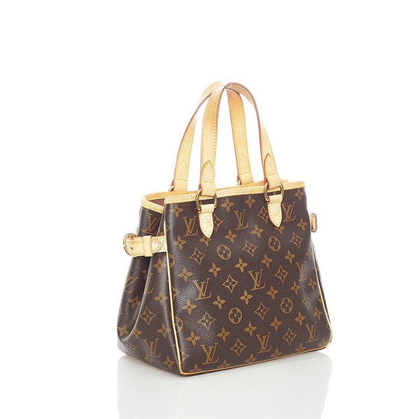 ルイ ヴィトン モノグラム バティニョール ハンドバッグ M51156 ブラウン PVC レザー レディース LOUIS VUITTON 【中古】