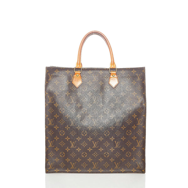 ルイ ヴィトン モノグラム サックプラ ハンドバッグ M51140 ブラウン PVC レザー レディース LOUIS VUITTON 【中古】