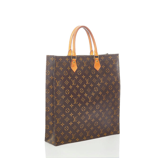 ルイ ヴィトン モノグラム サックプラ ハンドバッグ M51140 ブラウン PVC レザー レディース LOUIS VUITTON 【中古】