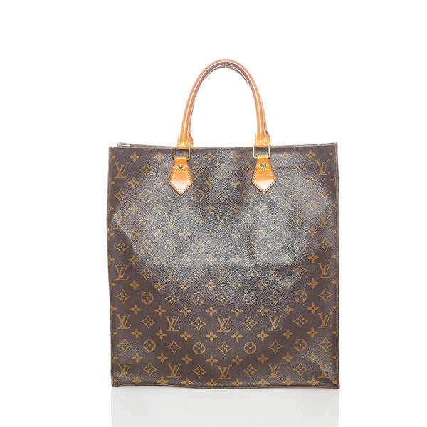 ルイ ヴィトン モノグラム サックプラ ハンドバッグ M51140 ブラウン PVC レザー レディース LOUIS VUITTON 【中古】