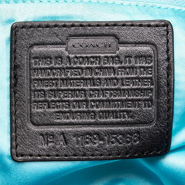 コーチ スタッズ トートバッグ ショルダーバッグ 2WAY 15366 ブラック レザー レディース COACH 【中古】