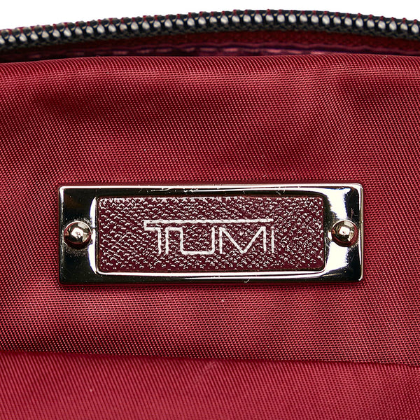 トゥミ 斜め掛け ショルダーバッグ ワインレッド ナイロン レザー メンズ TUMI 【中古】