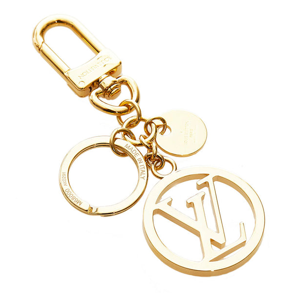 ルイ ヴィトン LVサークル キーホルダー キーリング バッグチャーム M68000  ゴールド メッキ レディース LOUIS VUITTON 【中古】