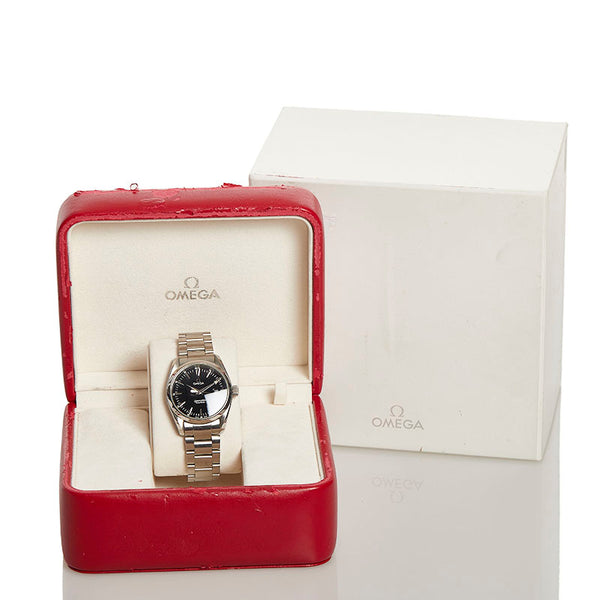 オメガ シーマスター 150ｍ アクアテラ 腕時計 2518.50 クオーツ ブラック文字盤 ステンレススチール メンズ OMEGA 【中古】