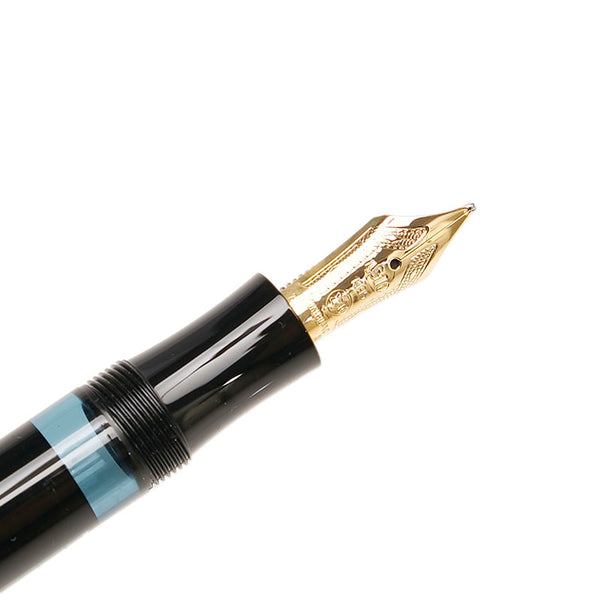 モンブラン ボルテール 作家シリーズ 万年筆 ブラック K18 ゴールド プラスチック メンズ MONTBLANC 【中古】