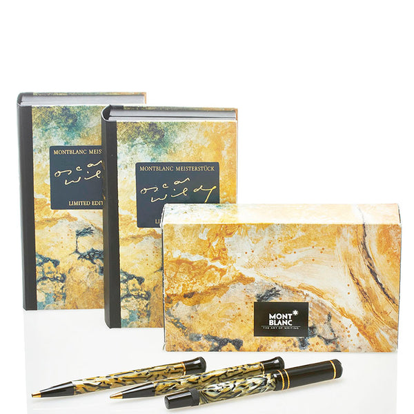 モンブラン オスカー ワイルド 作家シリーズ 3本セット 万年筆 ブラック 樹脂系 メンズ MONTBLANC 【中古】