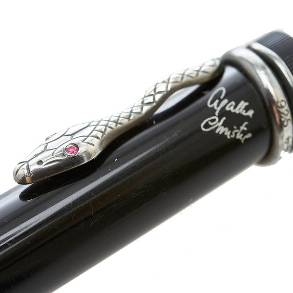 モンブラン アガサ クリスティ 作家シリーズ ボールペン ブラック  MONTBLANC 【中古】
