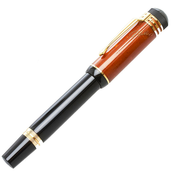 モンブラン フリードリッヒ シラー 作家シリーズ 万年筆 ブラック 樹脂系 メンズ MONTBLANC 【中古】