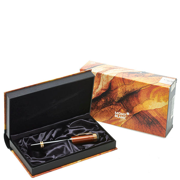 モンブラン フリードリッヒ シラー 作家シリーズ 万年筆 ブラック 樹脂系 メンズ MONTBLANC 【中古】