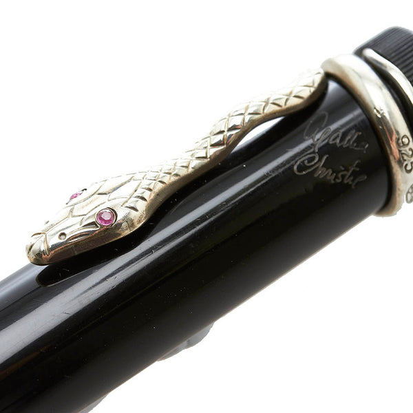 モンブラン アガサ クリスティー 作家シリーズ ボールペン ブラック メンズ MONTBLANC 【中古】