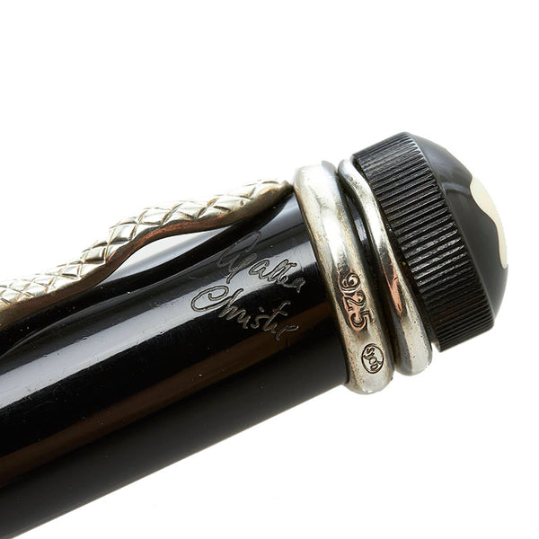 モンブラン アガサ クリスティー 作家シリーズ ボールペン ブラック メンズ MONTBLANC 【中古】