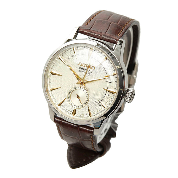 セイコー プレサージュ 腕時計 SARY107 4R557-00E0 自動巻き ゴールド文字盤 ステンレススチール メンズ SEIKO 【中古】