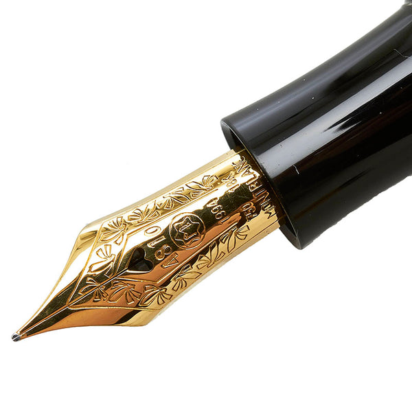 モンブラン ルイ14世 パトロンシリーズ 万年筆 ゴールド SV925 シルバー 樹脂系 メンズ MONTBLANC 【中古】