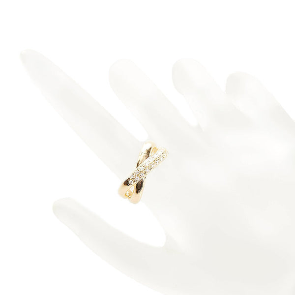 タサキ K18YG イエローゴールド ダイヤ0.20ct リング 指輪 レディース TASAKI 12号 【中古】